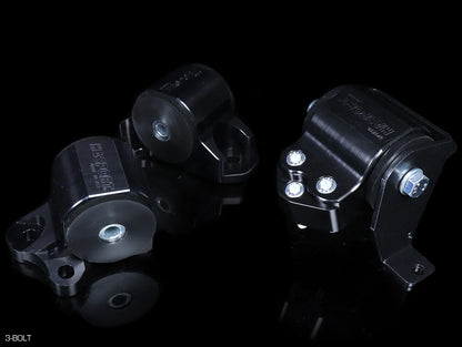 Hasport Billet Black Replacement Mounts – 1996-2000 Honda Civic (EK, 3-Bolt Left Mount)