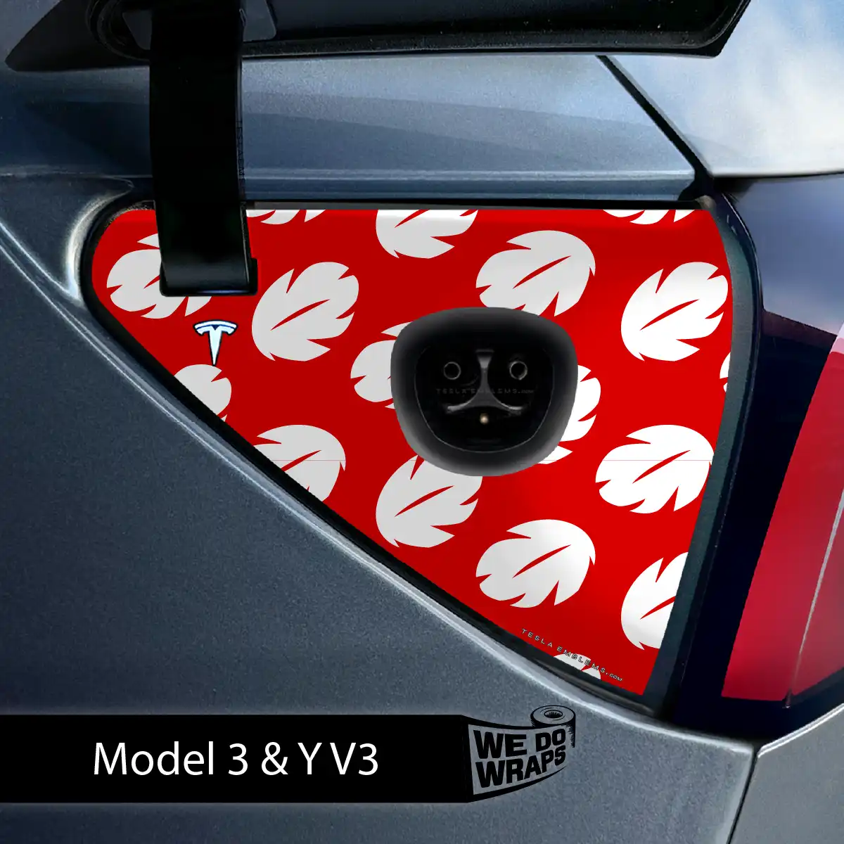 Hawaiian Tesla Charge Port Wrap | Model 3