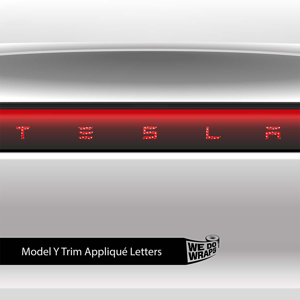 Hawaiian Tesla Emblem Decals (Front + Back) | Model Y