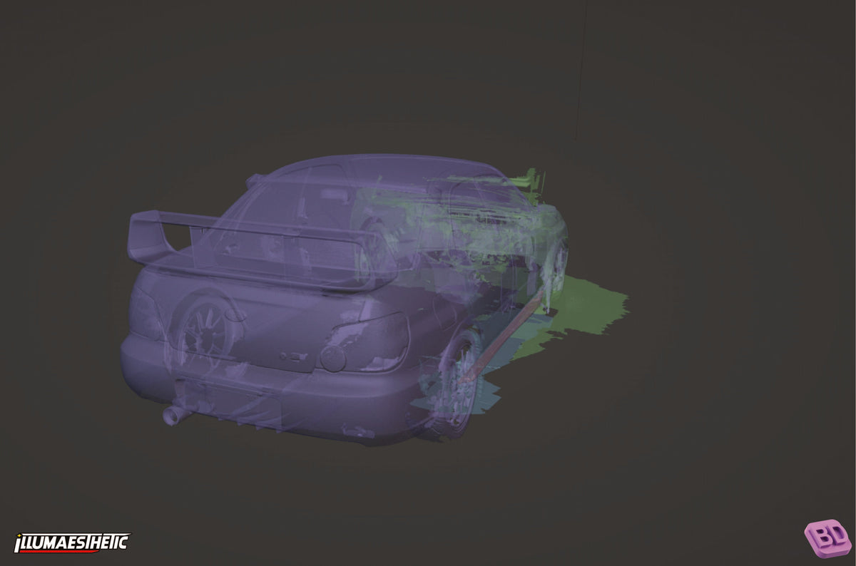 Subaru Impreza WRX STI Hawkeye (GD) 3D Scan (2006-2007)