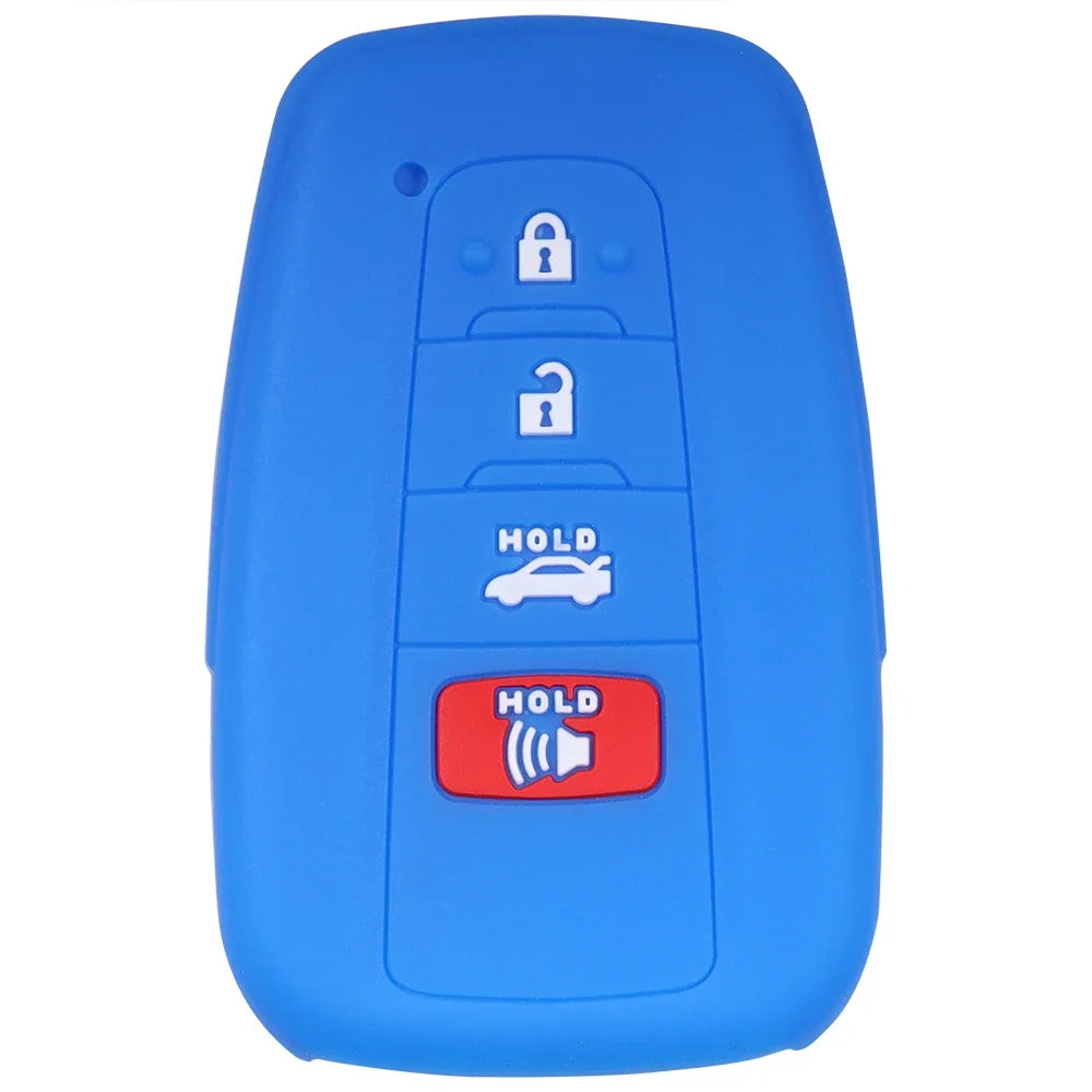 Silicone Key Fob Cover for Toyota Rav4 Corolla Camry Highlander Prius
