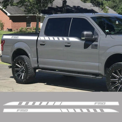 Full-Length Waistline Door Side Decal for Ford F-150 / Raptor / XLT | 2-Piece Pickup Vinyl Graphic