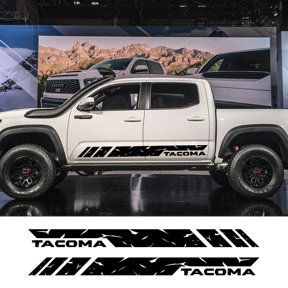 Door Side Skirt Stripe Decal for Toyota Tacoma | Custom Pickup Vinyl Graphic