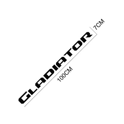 Jeep Gladiator Tailgate Vinyl Letter Decal – Rear Tail Graphic Sticker | 39" Wide | 12 Finishes