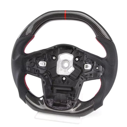 Flat Top & Bottom Carbon Fiber Steering Wheel for Toyota Supra GR A90 (2020-2025)