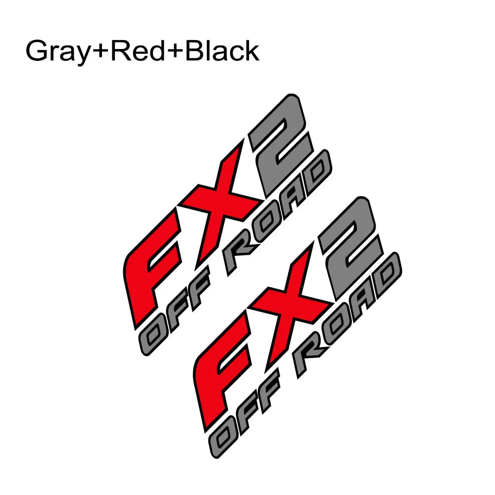 FX2 Off-Road Rear Trunk Side Decal | Universal Fit for Ford F-Series, Toyota Hilux / Tacoma & More