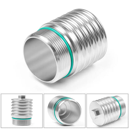VW / Audi / SEAT / Skoda DSG-6 DQ250 Aluminum Cool Flow Transmission Oil Filter Housing for EA113 / EA888 2.0T FSI / TSI (Golf MK5 / MK6 / MK7 / Scirocco / Passat / A3 / S3 / TT / TTS / Replaces 02E305045)