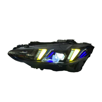 V3 Smoked Snake Eye Tri-Color LED Headlights for BMW G22 4 Series, G80 M3 & G82 M4 2021-2025