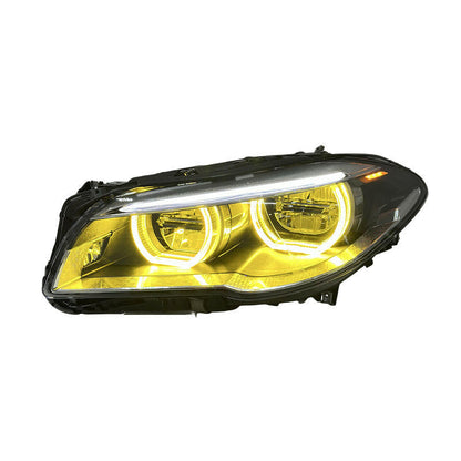 Dual Color Angel Eyes LED Headlights Assembly for BMW 5 Series F10 F18 (2011–2017)
