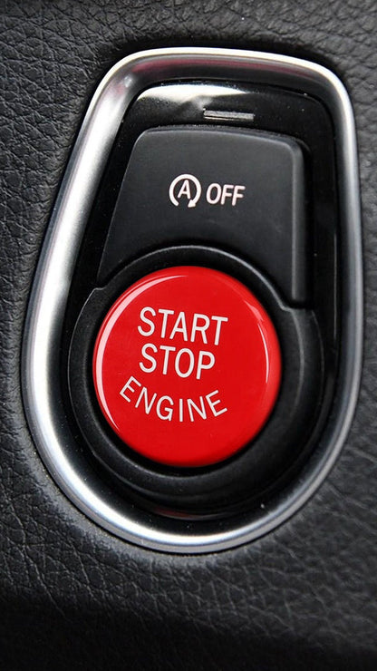 Gloss Red Push Start Stop Button - BMW F-Chassis Vehicles