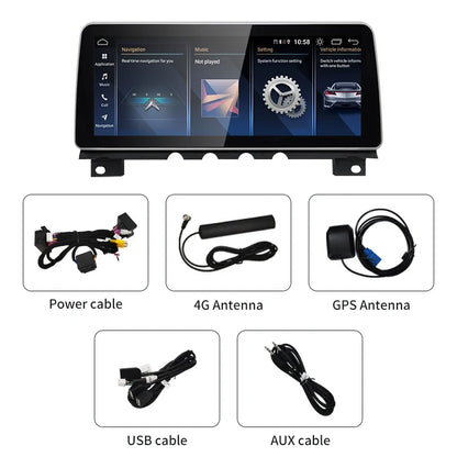 12.3inch BMW 7 Series F01 F02 Android13 Car Multimedia Players ID8 Wireless Carplay