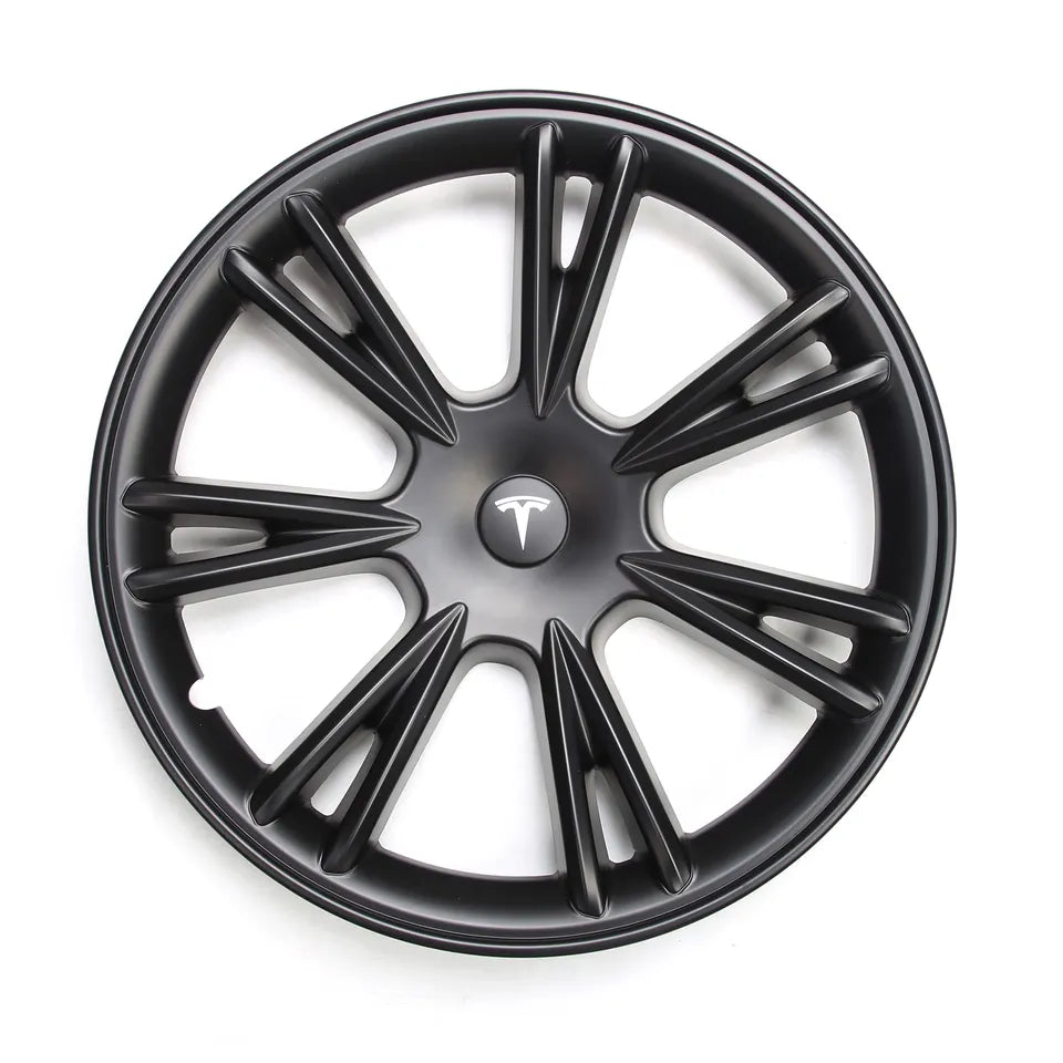 iCBL’s Tesla Model Y Wheel Covers Front & Rear Gemini Sport Style Matte and Gloss Black 2017-2024 (4PCS)