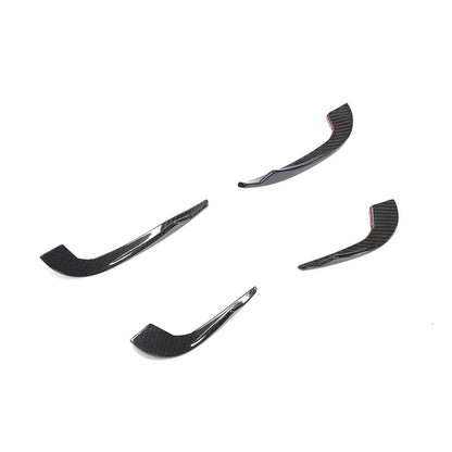 Audi RS3 8V Sedan Carbon Fiber Front Bumper Fins 2017 - 2019