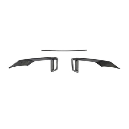 Audi RS3 8V Sedan 2.5L Carbon Fiber Front Bumper Scoop Trims 2017 - 2019