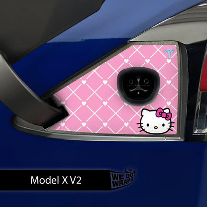 Sweet Kitty Tesla Charge Port Wrap | Model X
