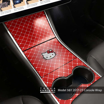 Sweet Kitty | Tesla Center Console Wrap Kit | Model Y ’19-20
