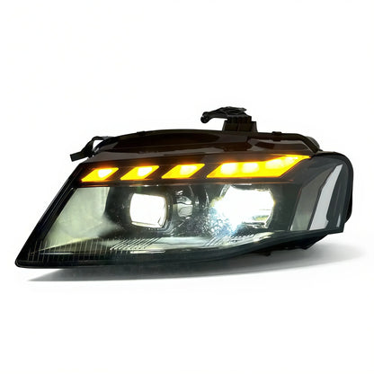 Audi A4 RS Style LED Headlight Assembly with Daytime Running Lights 2008 - 2012