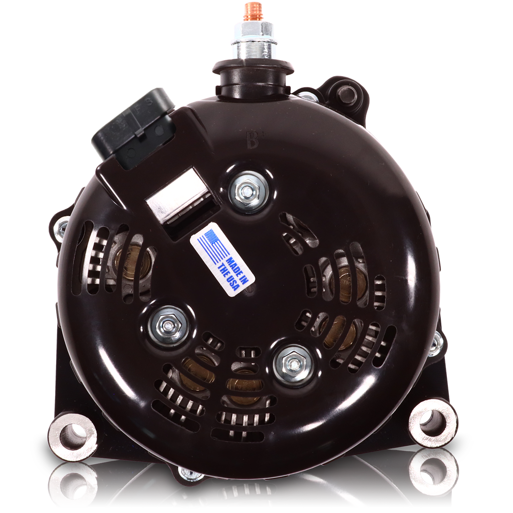 Mechman 400 Amp Billet Large Case Alternator 2001-2007 GM HD Truck 6.6L Duramax - Dark Blue