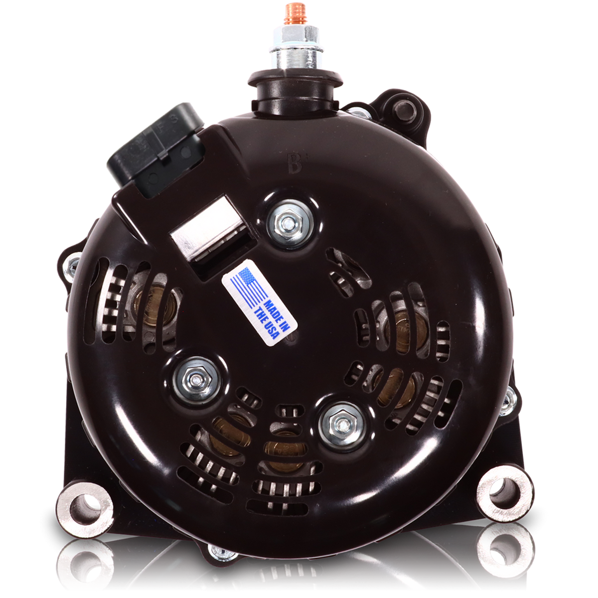 Mechman 400 Amp Billet Large Case Alternator 2001-2007 GM HD Truck 6.6L Duramax - Purple