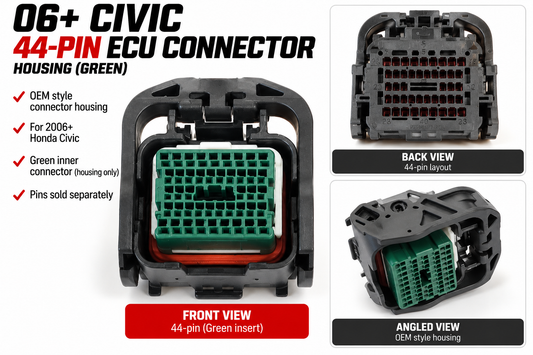 44-Pin ECU Connector Housing for 2006+ Honda Civic – Green