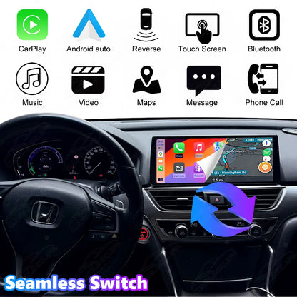 Honda Accord 10th (2018-2022) 12.3" Linux Wireless Carplay Android Auto Screen Upgrade