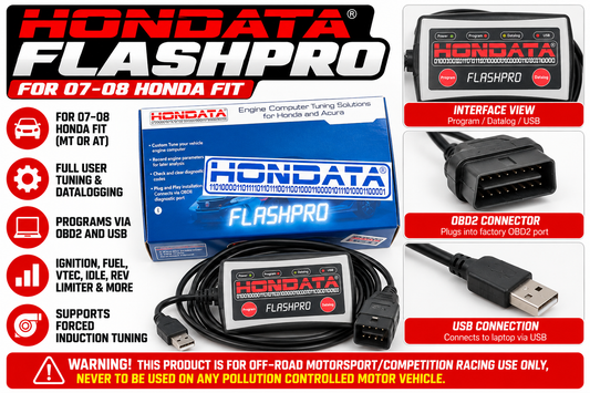 HONDATA FlashPro for 2007-2008 Honda Fit – ECU Tuning &amp; Datalogging System
