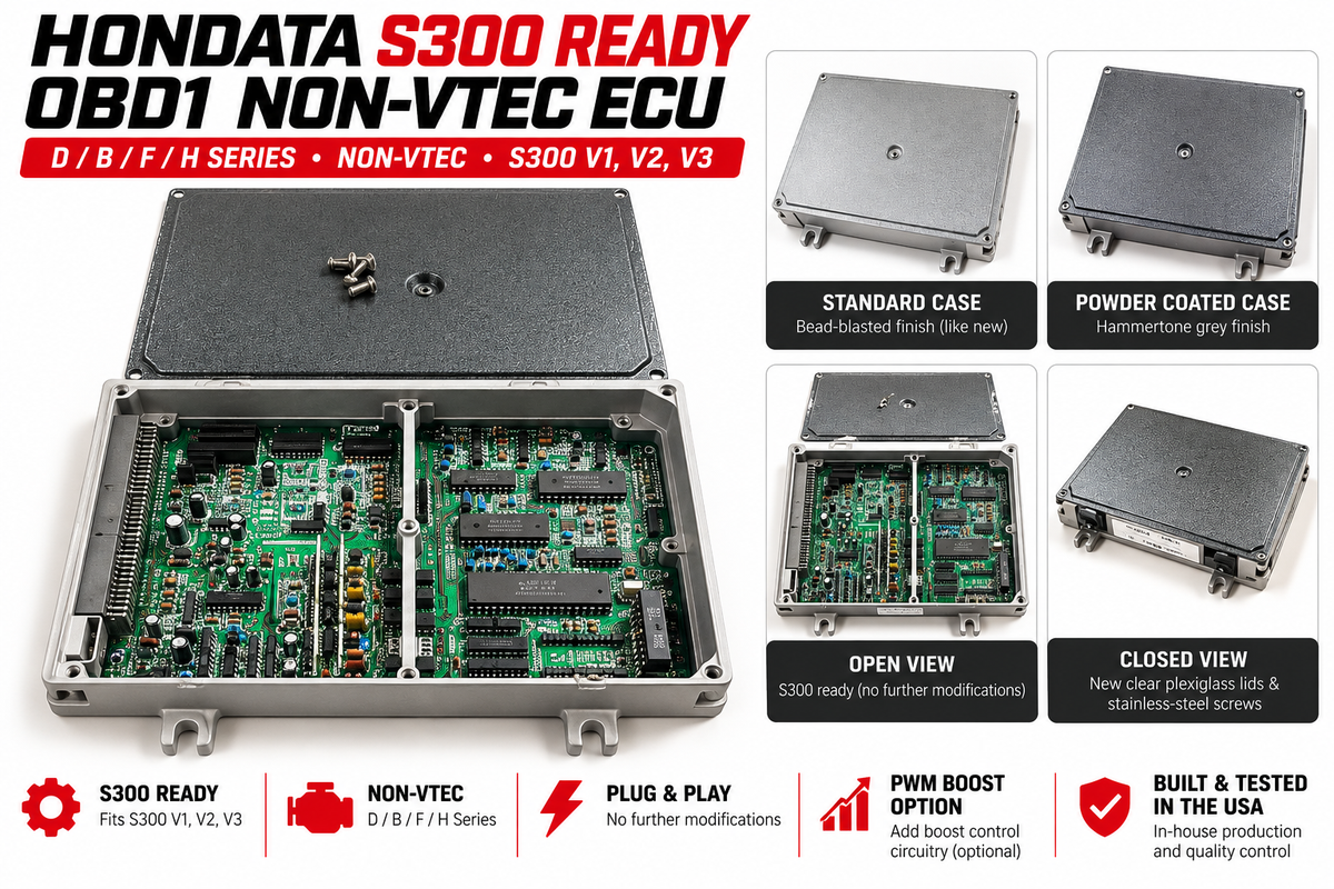 HONDATA S300 Ready OBD1 Non-VTEC ECU for Honda / Acura D / B / F / H Series