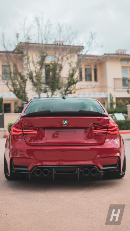 PSM Style (V2) Carbon Fiber Trunk Lip Spoiler - F80 M3 | F30 3-Series
