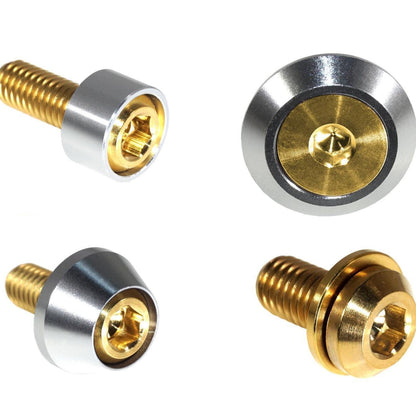 ZSPEC Interior Dress Up Bolts® Fastener Kit for 21+ Ford Bronco 2.7L, Titanium & Billet