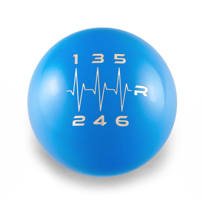Billetworkz Weighted Shift Knob - 6-Speed Heartbeat Engraving - Honda