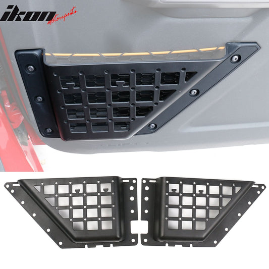 2021-2025 Ford Bronco 2/4 Door Black Front Door Storage Box ABS 2PCS