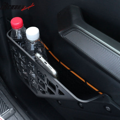 2021-2025 Ford Bronco 2/4 Door Black Front Door Storage Box ABS 2PCS