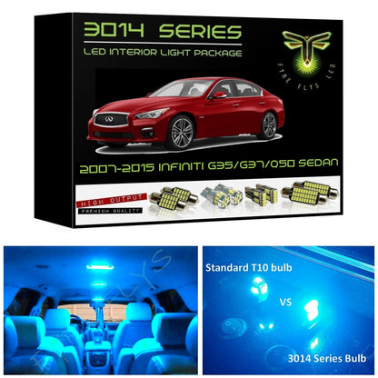 2007-2015 Infiniti G35/G37/Q50 Sedan Super Bright LED interior light kit 3014 Series