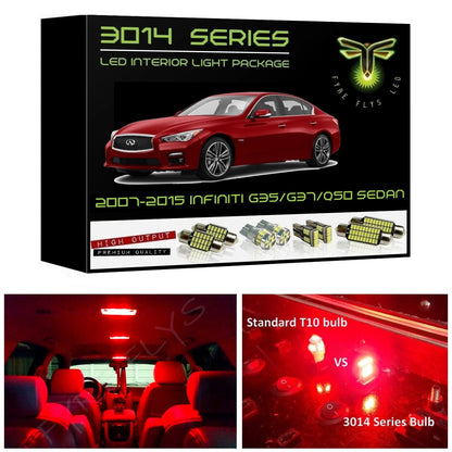 2007-2015 Infiniti G35/G37/Q50 Sedan Super Bright LED interior light kit 3014 Series