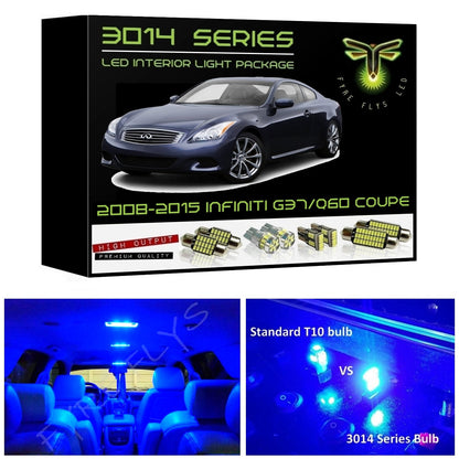 2008-2015 Infiniti G37/Q60 Coupe Super Bright 3014 Series LED interior light kit