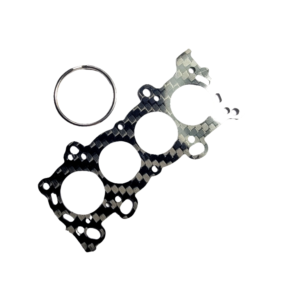 Carbon Fiber Keychain for  Honda K20 / K24 Head Gasket