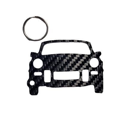 Carbon Fiber keychain for Triump Spitfire 1500 (1974–1980) Inspired Keychain Lanyard  front view Glossy Twill gift christmas