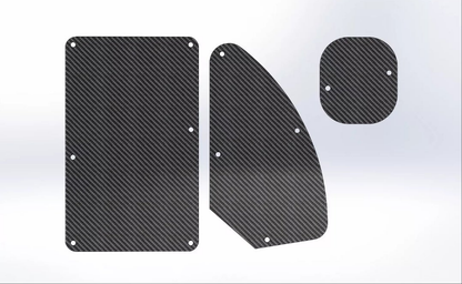 CARBON FIBER Replacement Cavity Covers fits Ibanez(TM) Jem RG FP DNA MC USA MADE