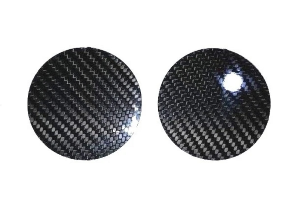 2 CARBON FIBER AC DELETE PANELS for 94-97 Mazda Miata Tombstone  Radio Bezel
