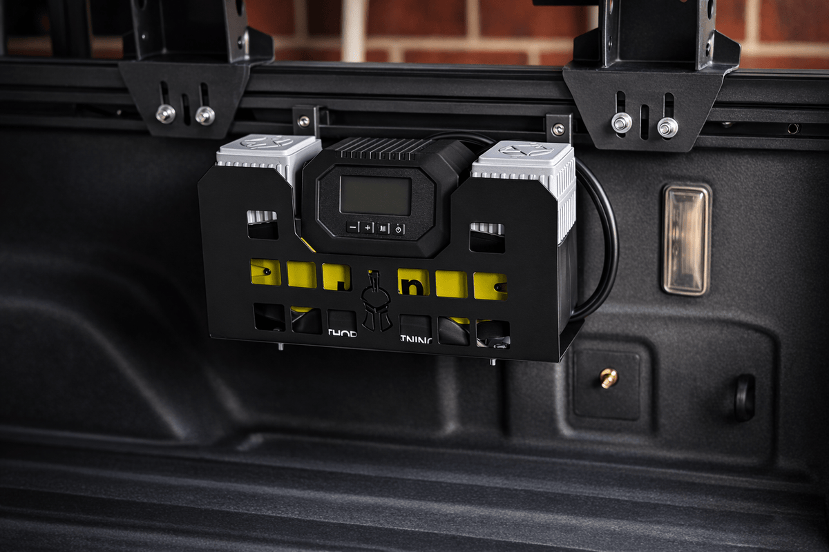 Thor’s Lightning Refuge MOLLE Universal Air Compressor Mount | 11-Gauge Steel