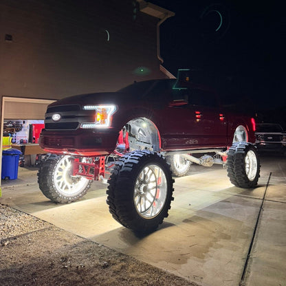 Quad Row White High Density Wheel Lights