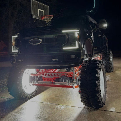 Quad Row White Ultra High Density Wheel Lights