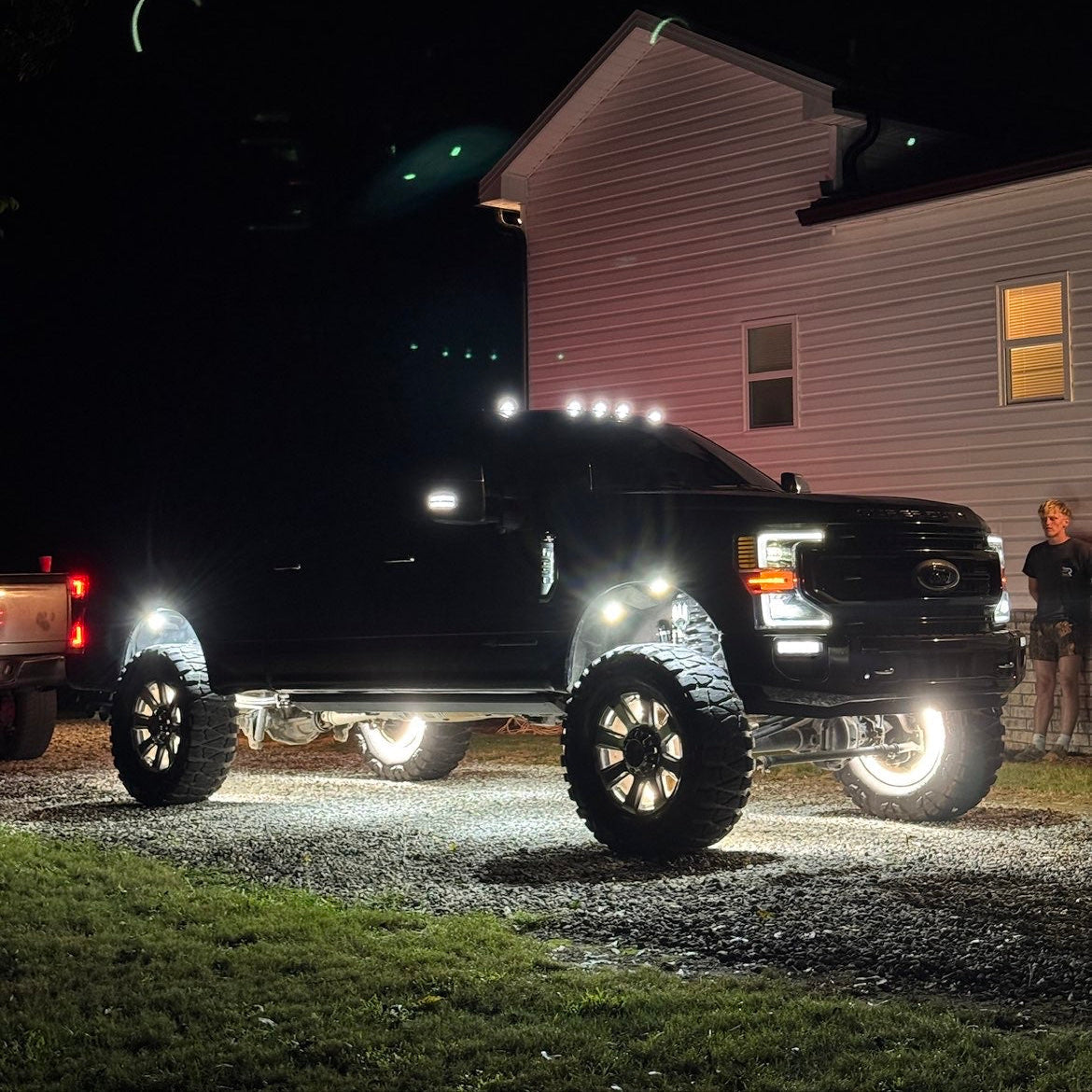 Quad Row White Ultra High Density Wheel Lights