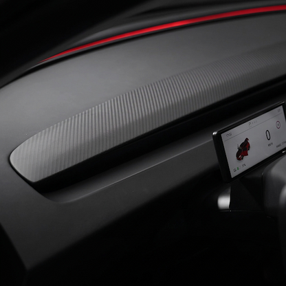 TESLA MODEL 3 HIGHLAND & Y JUNIPER REAL CARBON FIBER MATTE OR GLOSS DASHBOARD TRIM REPLACEMENT COVER
