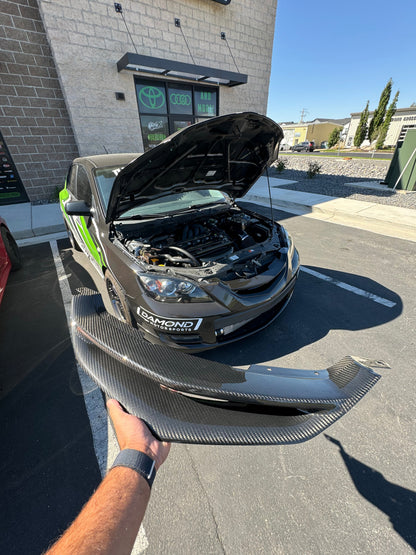 Gravedigger 07-09 Mazdaspeed 3 Carbon Fiber Badgeless Grille by Graveyard Performance