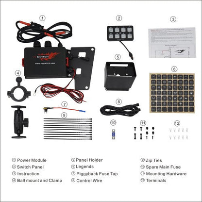 JK100 8 Switch Programmable Control System for Jeep Wrangler JK & JKU 2007-2018