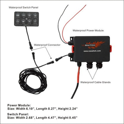 JK100 8 Switch Programmable Control System for Jeep Wrangler JK & JKU 2007-2018