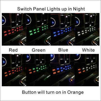 Voswitch JL120 Lower Dash Switch Panel for Jeep Wrangler JL 2018-current and Gladiator 2020-current…