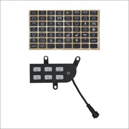 Voswitch JL300 Lower Dash Switch Panel for Jeep Wrangler JL 2018-Current and Gladiator 2020- Current