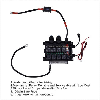 Voswitch TACO8 8 Gang Lower Dash Switch Panel Compatible with Toyota Tacoma 2016 to Current